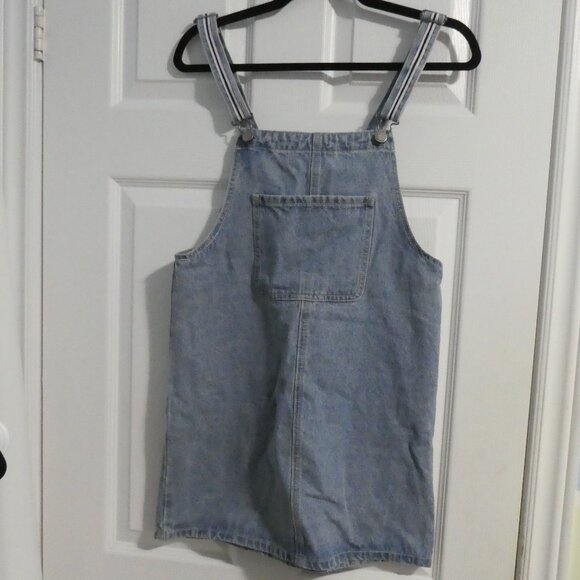 H STYLE | small | light blue denim overalls skirt | NEW | NWOT - Picture 1 of 14